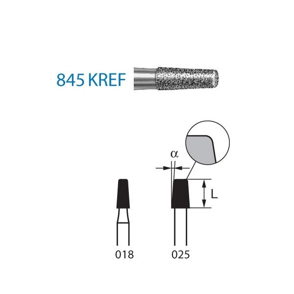 845KREF.314 Fresa Diamante Turbina 5 Uds