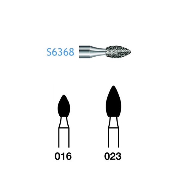 S6368.314 Fresa Diamante Turbina 5 Uds