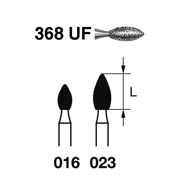 368UF.314 Fresa Diamante Turbina 1 Unidad