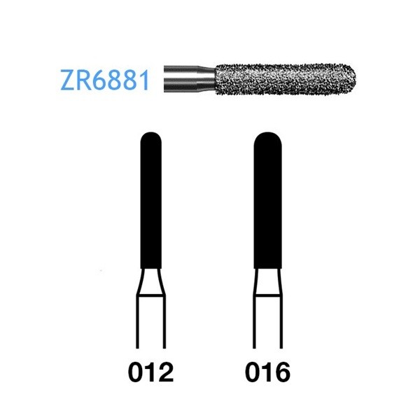 ZR6881.314 Fresa Turbina Diamante para Circonio Komet 1 Unidad