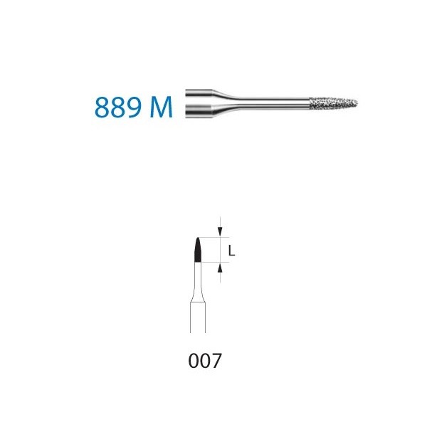 889M.314.007 Fresa Diamante Turbina 5 Uds