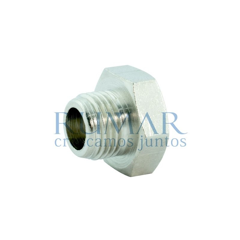 Tapón macho 1/8″, cabeza hexagonal 1 ud