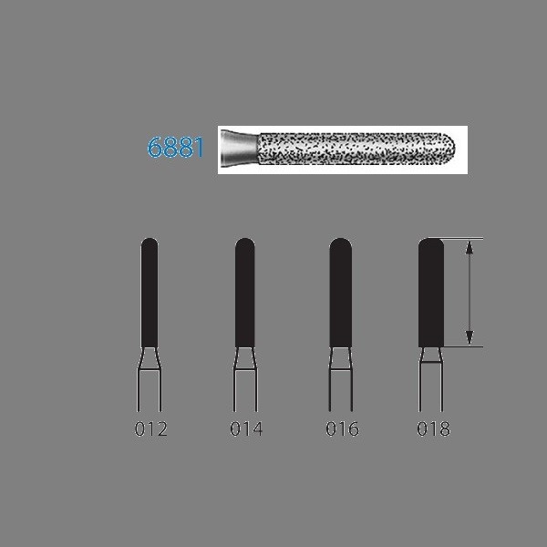 6881.314 Fresa Turbina Diamante Komet 5 Uds