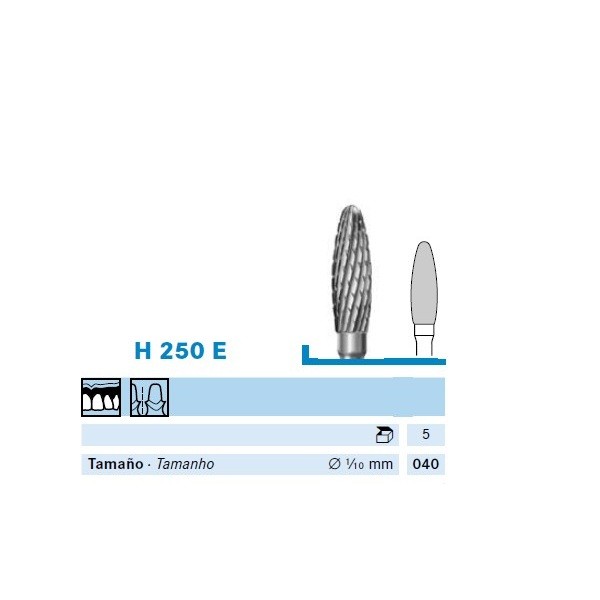 H250E.104.040 Fresa Pieza de mano Komet 1 Ud