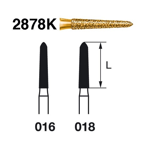 2878K.314 Fresa Turbina Diamante 1 Ud