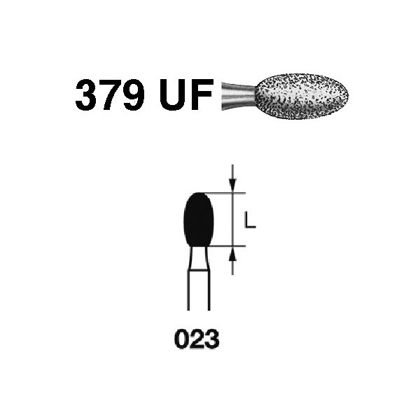379UF.314.023 Fresa Diamante Turbina 5 Uds