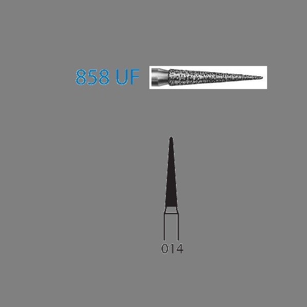 858UF.314.014 Fresa Turbina Diamante Lanza 5 Uds