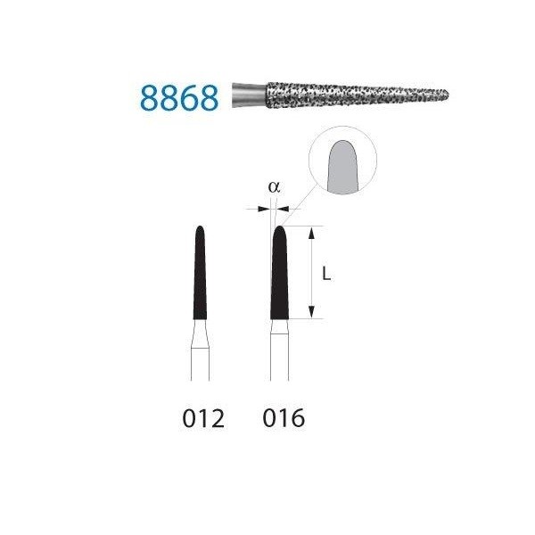 8868.314 Fresa Diamante Turbina 1 Unidad