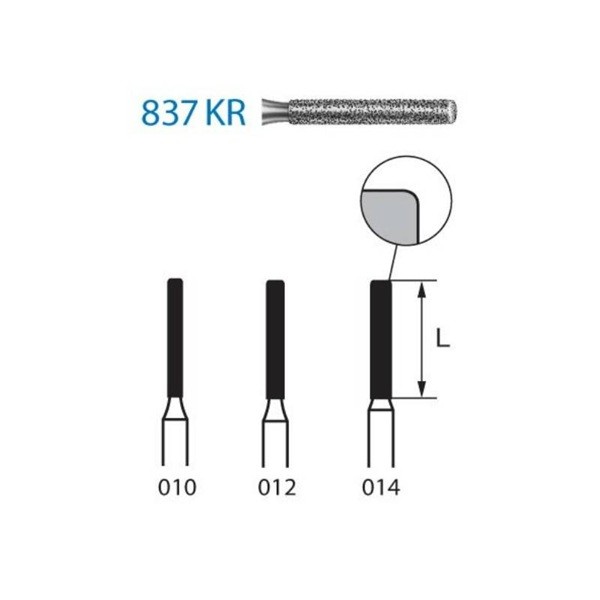 837KR.314 Fresa Diamante Turbina 1 Unidad
