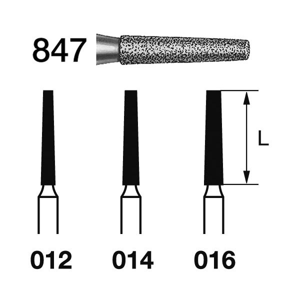 847.314 Fresa Diamante Turbina 5 Uds