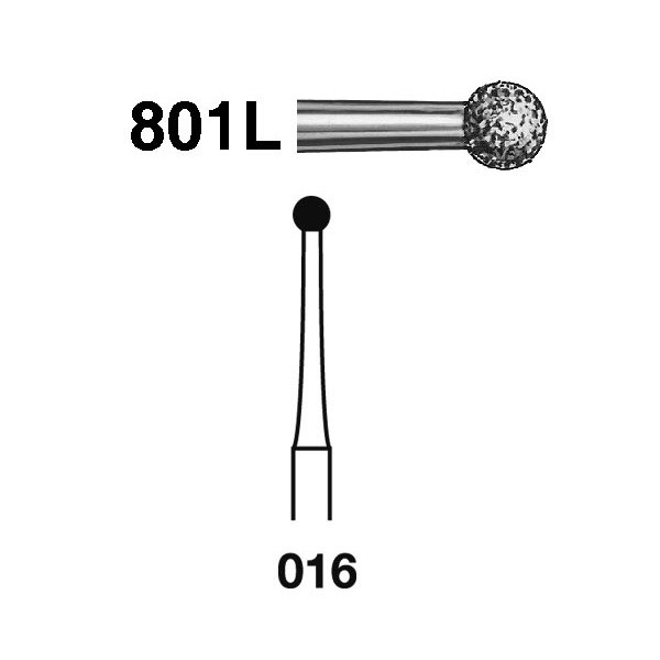 801L.314.016 Fresa Diamante Turbina 5 Uds