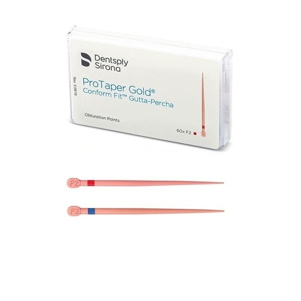Gutapercha Pro Taper Gold Conform Fit Dentsply 60 uds - F2/F3