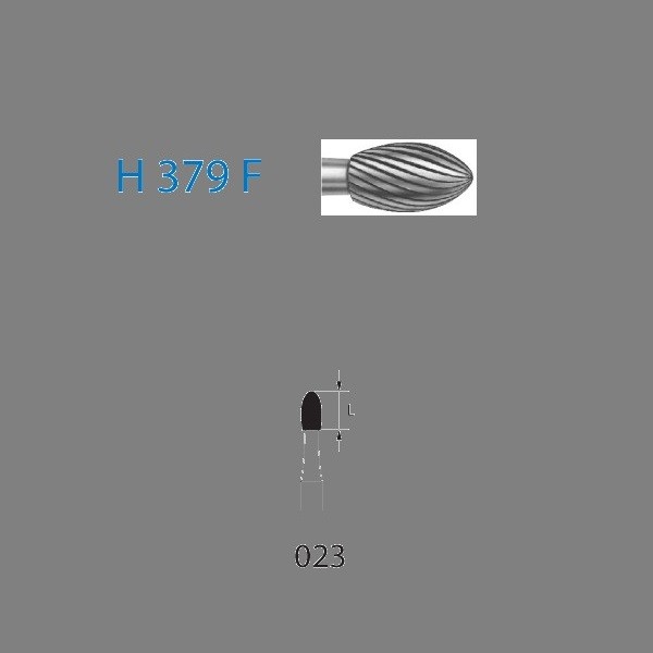 H379F.314.023  Fresa Tungsteno Turbina 20 filos 5 uds