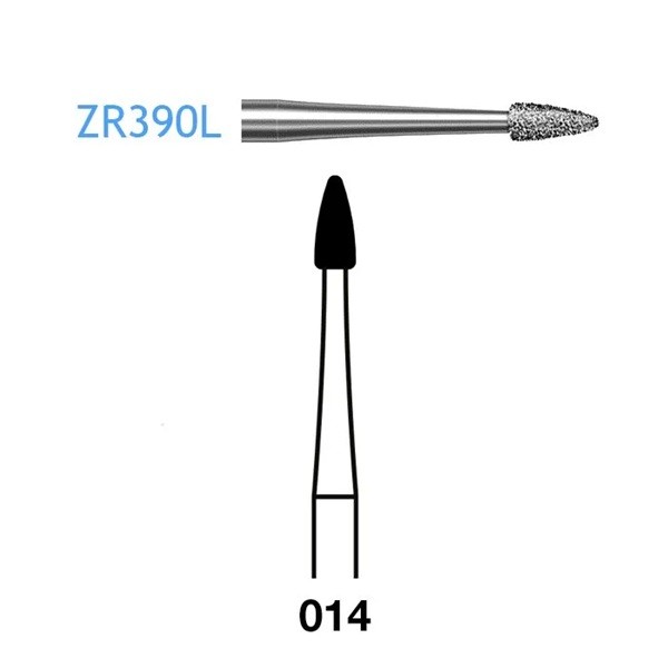 ZR8390L.315.014 Fresa Turbina Diamante para Circonio Komet 1 Unidad