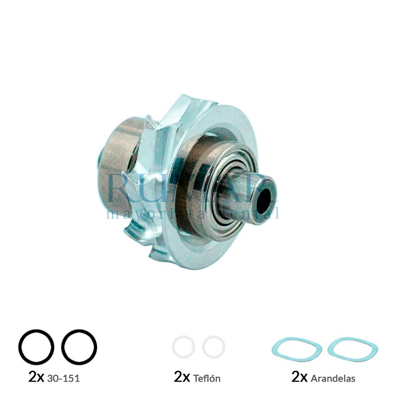 Rotor rm compatible con turbina Sirona T2 Boost (N/S < 602.001 < 702.000) y Sirona T3 Boost (N/S < 602.001 < 702.000)