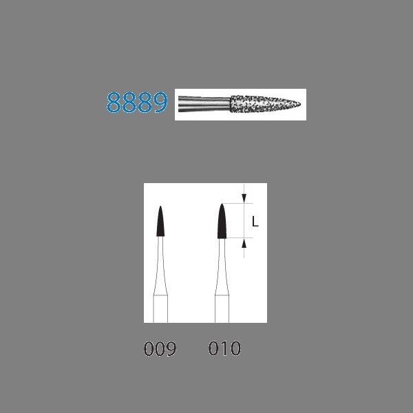 8889.314 Fresa Diamante Turbina 5 Uds