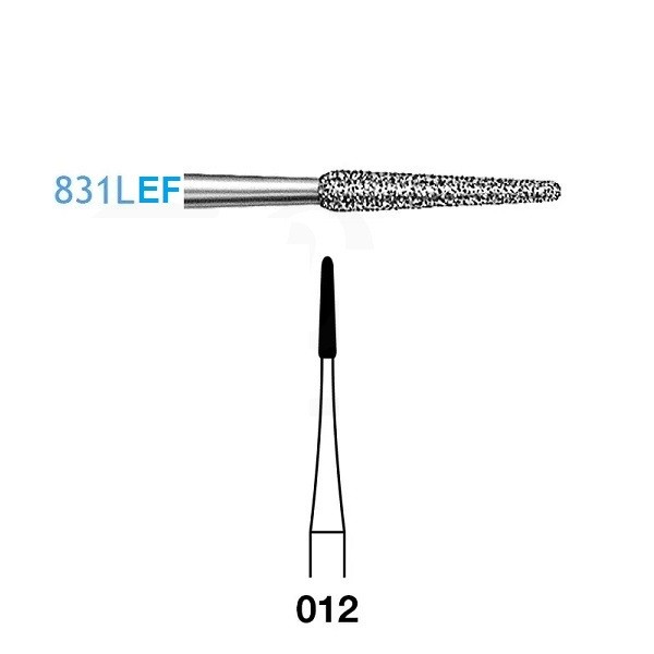 831LEF.204.012 Fresa Diamante Contra Ángulo 5 ud