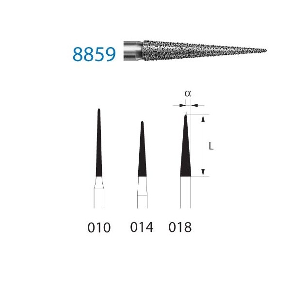 8859.314 Fresa Diamante Turbina 1 Unidad