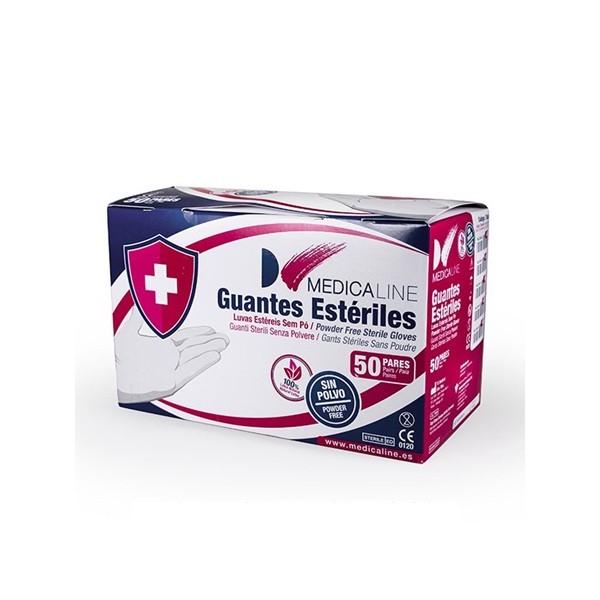Guante Látex Estéril Sin Polvo 50 pares