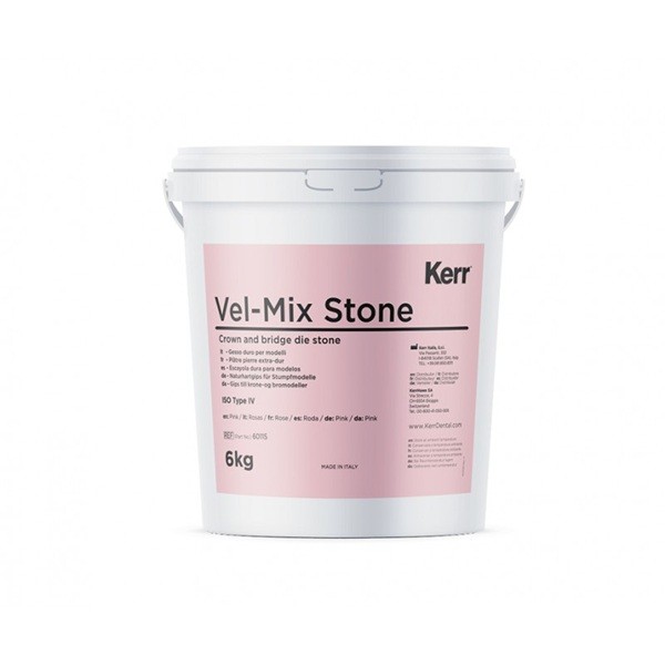 Vel-Mix Yeso dental Rosa Tipo IV Kerr 6Kg