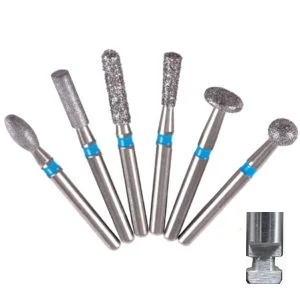 Fresas de Diamante para Contra Ángulo Anillo Azul