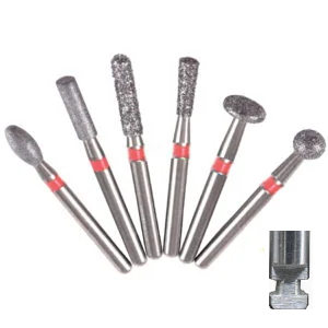 Fresas de Diamante para Contra Ángulo Anillo Rojo