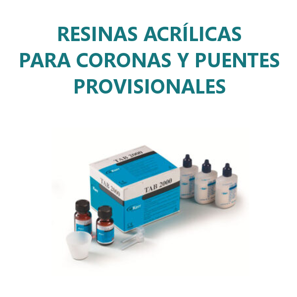 Resinas Acrílicas para coronas y puentes provision